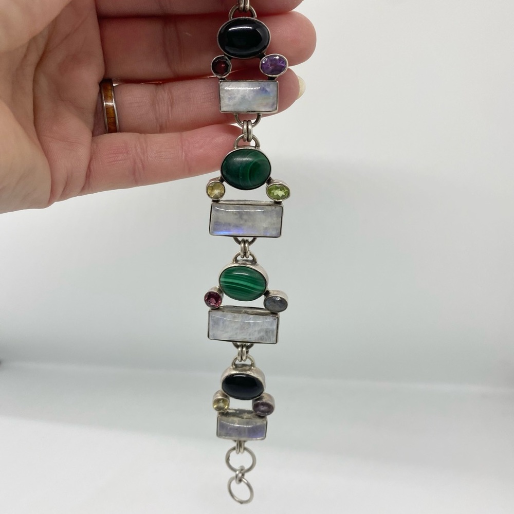 One-of-a-Kind, Semi-Precious Gemstone Bracelet